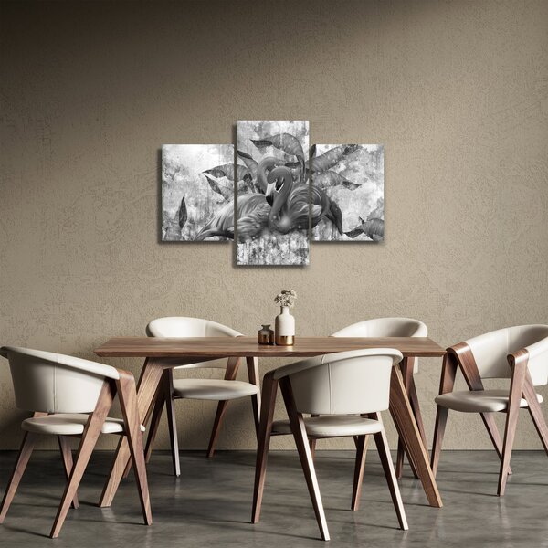 Slika - grafit flamingo (90x60 cm)
