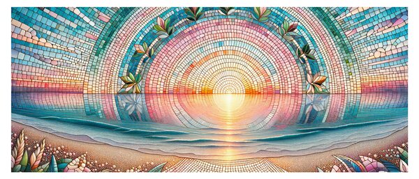 Slika – Mozaik zalaska sunca (120x50 cm)