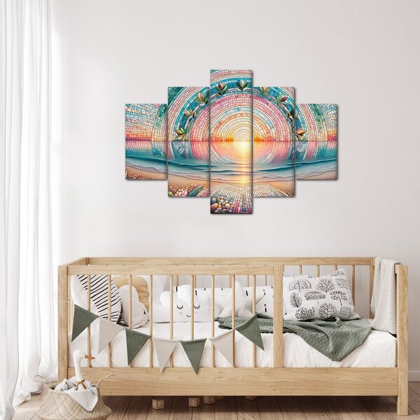 Slika – Mozaik zalaska sunca (150x105 cm)