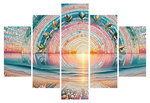 Slika – Mozaik zalaska sunca (150x105 cm)