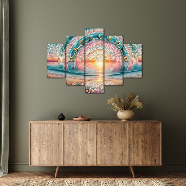 Slika – Mozaik zalaska sunca (150x105 cm)