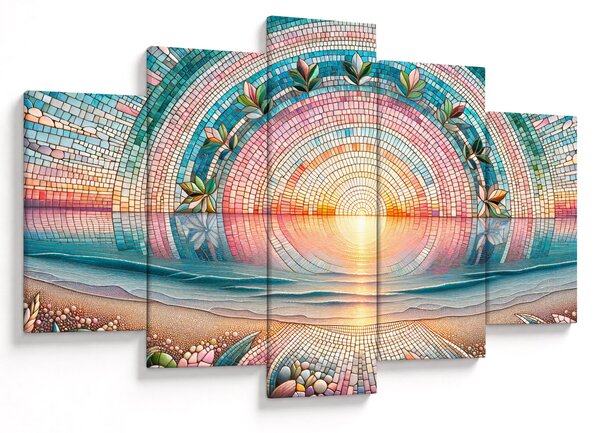 Slika – Mozaik zalaska sunca (150x105 cm)