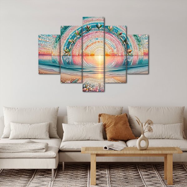 Slika – Mozaik zalaska sunca (150x105 cm)