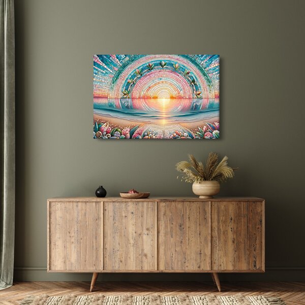 Slika – Mozaik zalaska sunca (90x60 cm)