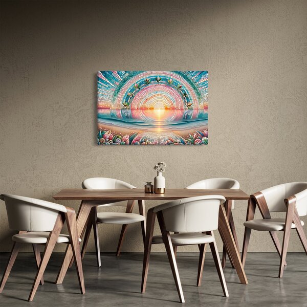 Slika – Mozaik zalaska sunca (90x60 cm)