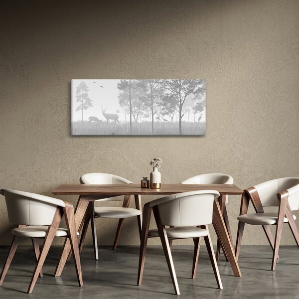Slika - Livada sa jelenima (120x50 cm)