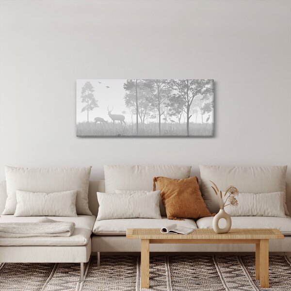 Slika - Livada sa jelenima (120x50 cm)