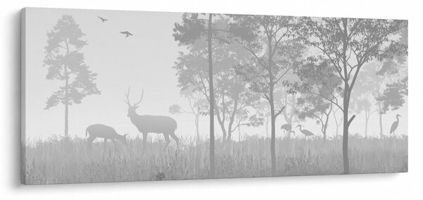 Slika - Livada sa jelenima (120x50 cm)