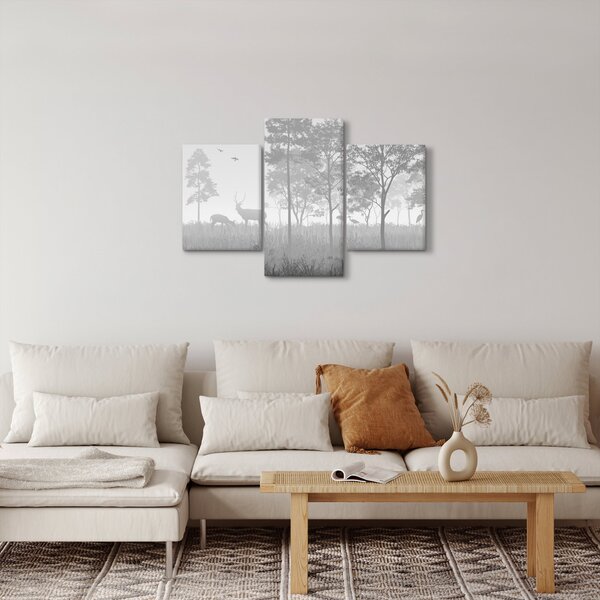Slika - Livada sa jelenima (90x60 cm)