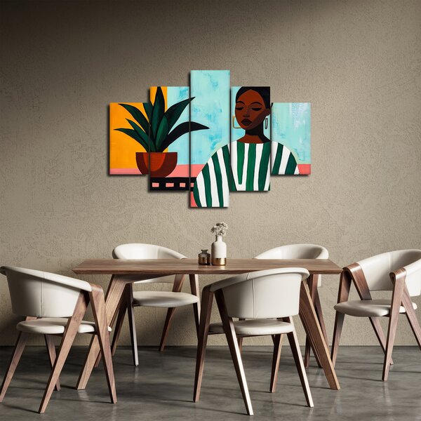 Slika - Žena s cvijetom (150x105 cm)