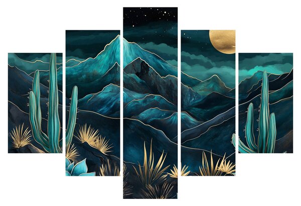 Slika - Tirkizna noć (150x105 cm)