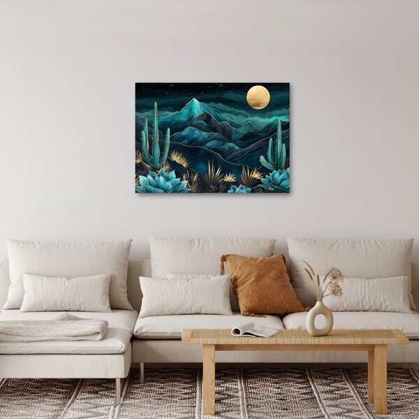 Slika - Tirkizna noć (70x50 cm)