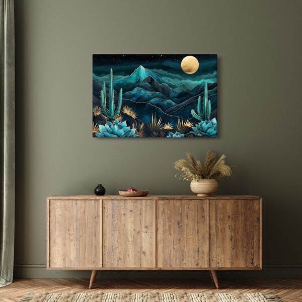 Slika - Tirkizna noć (90x60 cm)