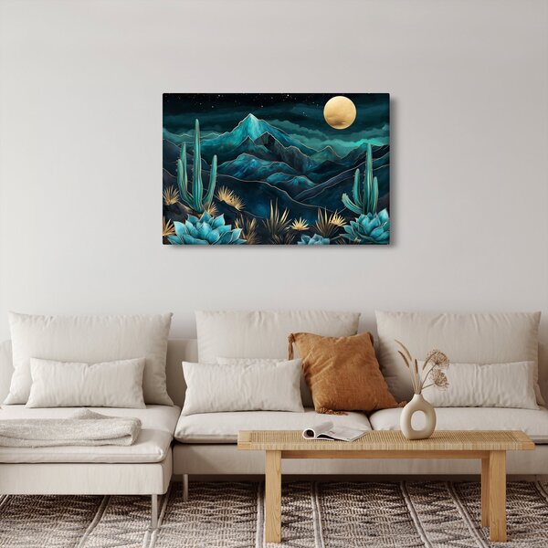 Slika - Tirkizna noć (90x60 cm)