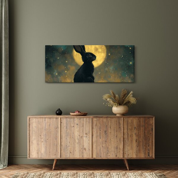 Slika - Zec s mjesecom (120x50 cm)