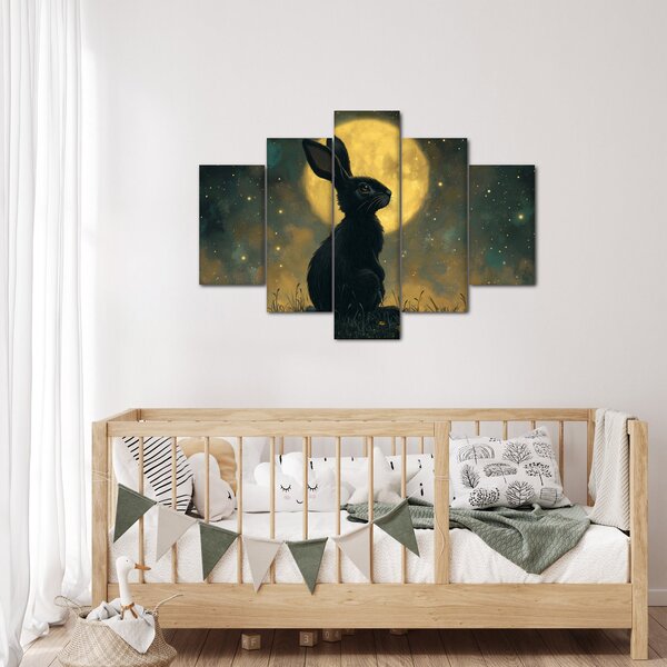 Slika - Zec s mjesecom (150x105 cm)