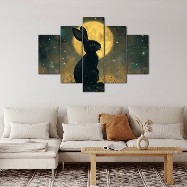 Slika - Zec s mjesecom (150x105 cm)