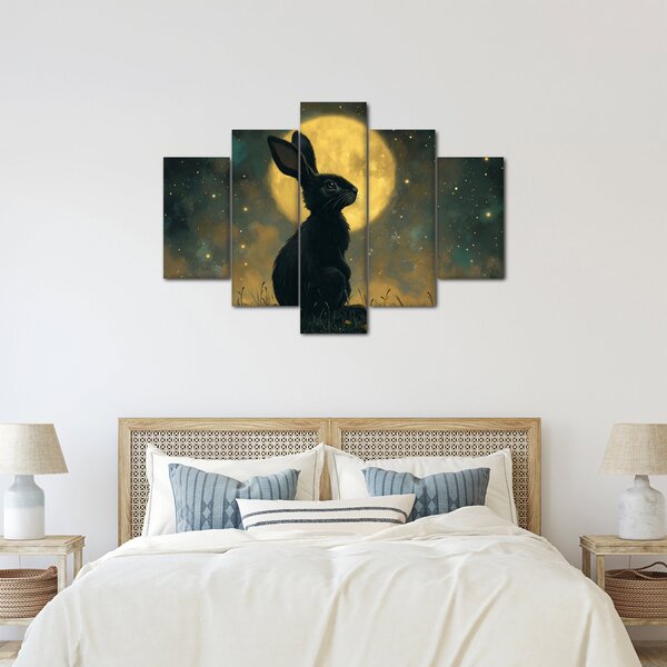 Slika - Zec s mjesecom (150x105 cm)
