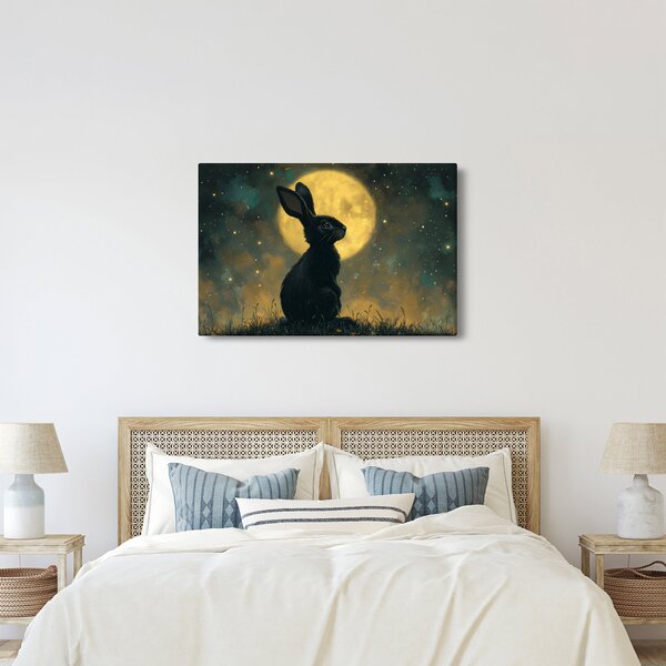 Slika - Zec s mjesecom (90x60 cm)