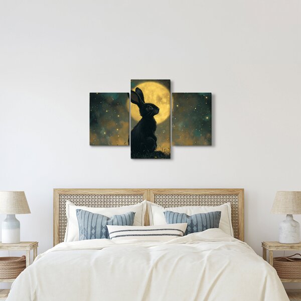 Slika - Zec s mjesecom (90x60 cm)