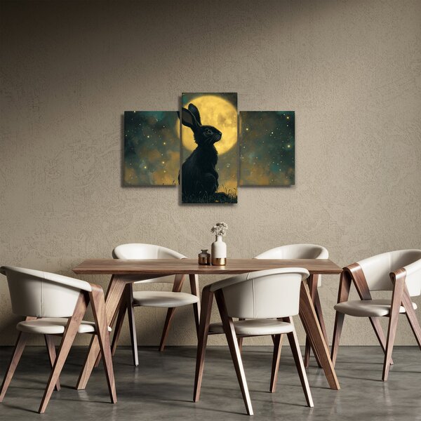 Slika - Zec s mjesecom (90x60 cm)