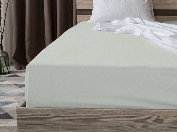 Jersey plahta svijetlo mentol 90 x 200 cm