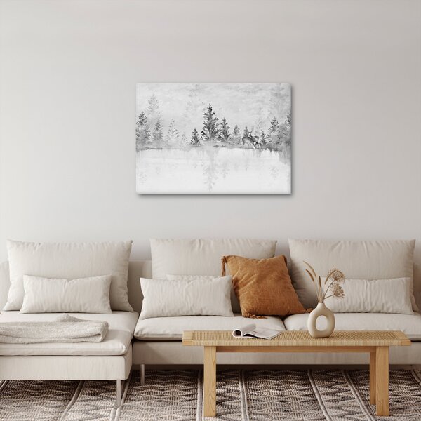 Slika - Jeleni uz jezero (70x50 cm)