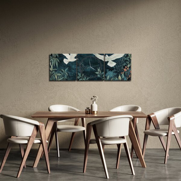 Slika - Dva goluba (sa satom) (90x30 cm)