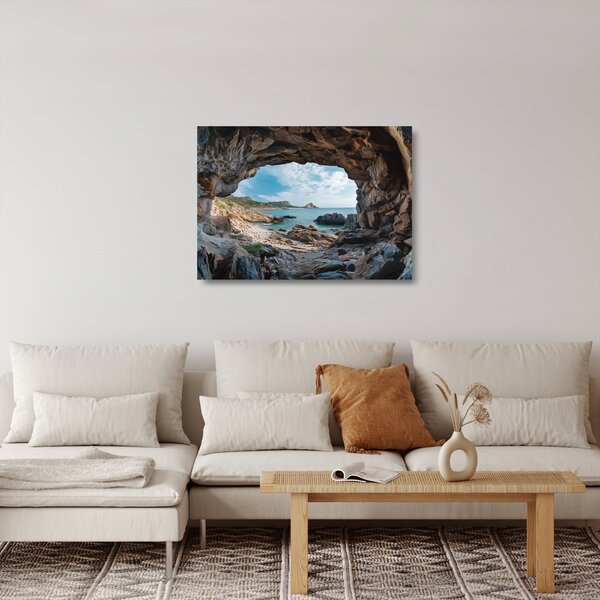 Staklena slika - Špilja uz more (70x50 cm)