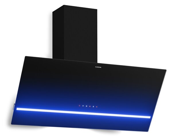 Klarstein Illuminosa kosa kuhinjska napa | Režim usisavanja i recirkulacije | Minimalistički dizajn | 818 m³/h | 90 cm