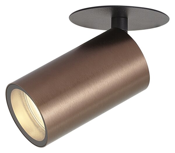 Moderna ugradbena svjetiljka tamna bronca GU10 50mm IP44 - Chels
