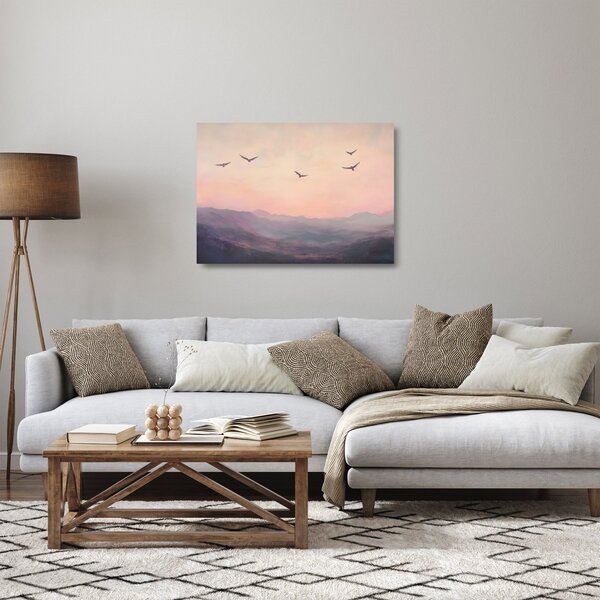 Staklena slika - Jato ptica II. (70x50 cm)