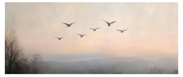 Slika - Jato ptica (120x50 cm)