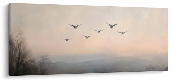 Slika - Jato ptica (120x50 cm)
