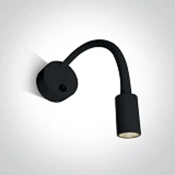 ZIDNA SVJETILJKA LED 3W/3000K/160lm CRNA DM65738A/B/W#