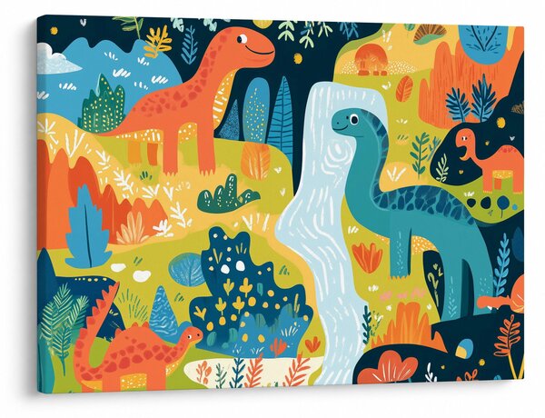 Slika - Veseli dinosauri (70x50 cm)