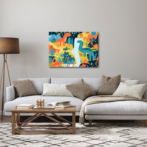Slika - Veseli dinosauri (70x50 cm)