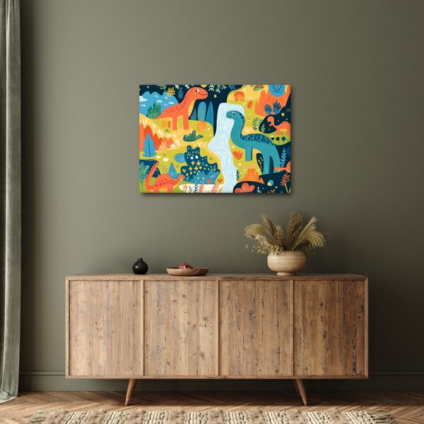 Slika - Veseli dinosauri (70x50 cm)