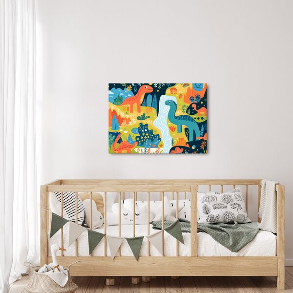 Slika - Veseli dinosauri (70x50 cm)