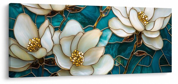 Slika - Vitraj s magnolijom (120x50 cm)