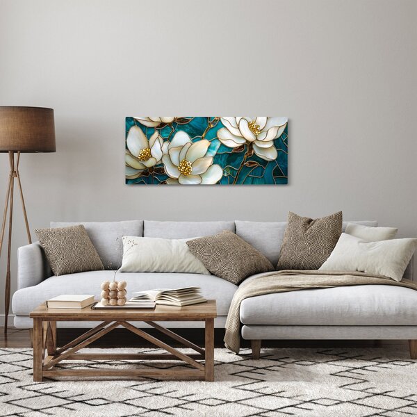 Slika - Vitraj s magnolijom (120x50 cm)