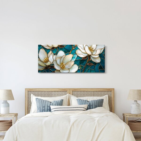 Slika - Vitraj s magnolijom (120x50 cm)