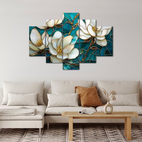 Slika - Vitraj s magnolijom (150x105 cm)