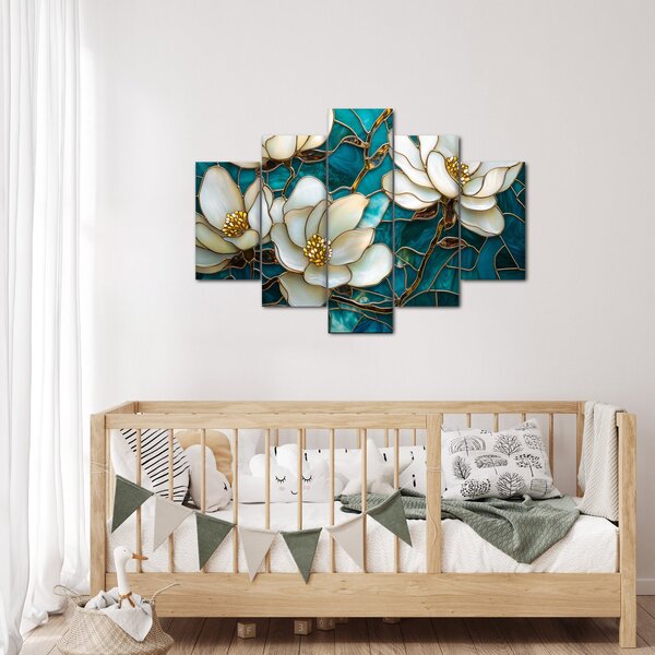 Slika - Vitraj s magnolijom (150x105 cm)