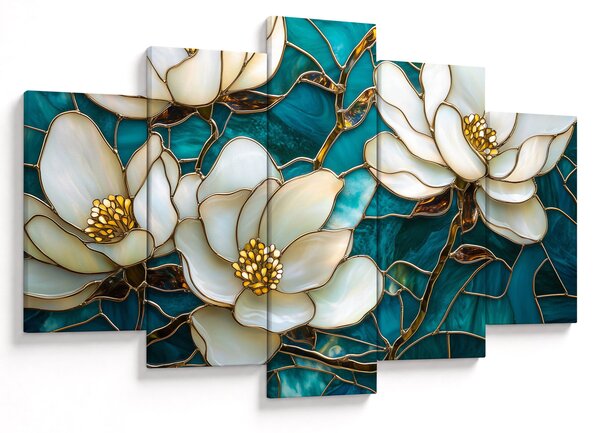 Slika - Vitraj s magnolijom (150x105 cm)