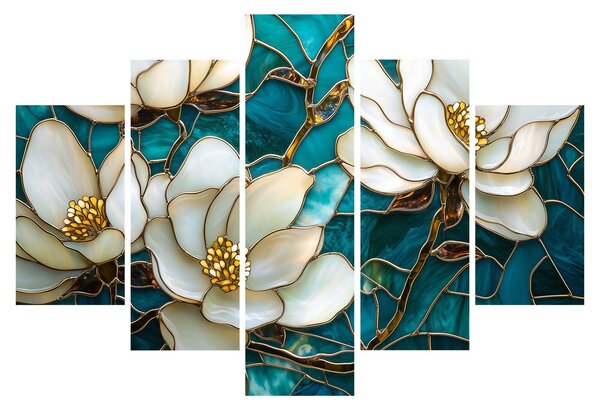 Slika - Vitraj s magnolijom (150x105 cm)