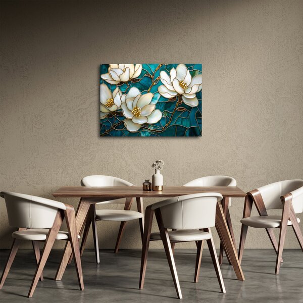 Slika - Vitraj s magnolijom (70x50 cm)