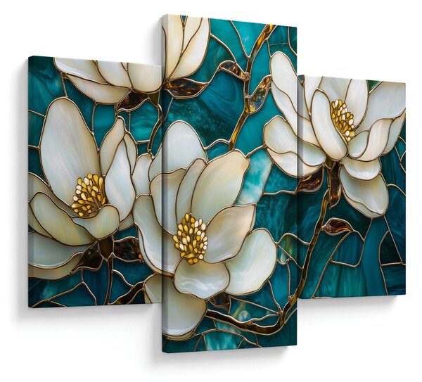 Slika - Vitraj s magnolijom (90x60 cm)