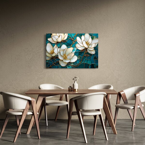 Slika - Vitraj s magnolijom (90x60 cm)