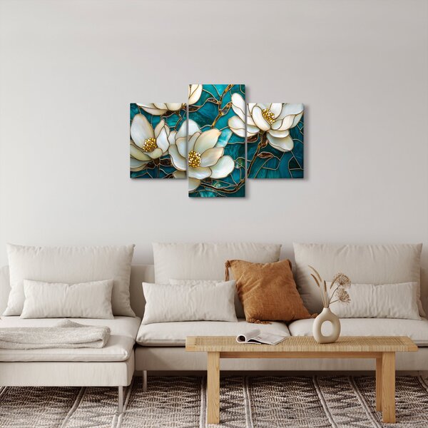 Slika - Vitraj s magnolijom (90x60 cm)